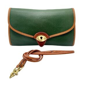 Dooney & Bourke Green and Brown Crossbody Bag
